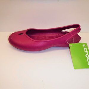 Crocs Size 9 Berry Flats New Womens Shoes